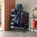 Lauren&Harold Golf Bag Organizer Garage Storage, Golf Storage Rack Stand Fits 2 Golf Bags, Golf Clubs and Other Golfing Equipment Accessories, Golf Organizer for Garage, Club, Shed, Basement by LaurenHarold