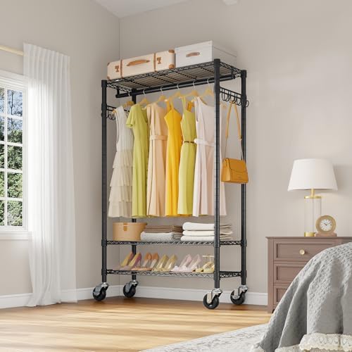 VIPEK R3 Rolling Clothes Rack Heavy Duty Portable Closet for Hanging Cloth - Image 2