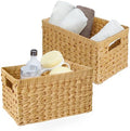 GRANNY SAYS Wicker Storage Baskets, Waterproof Woven Baskets, 2-Pack by GRANNYSAYS
