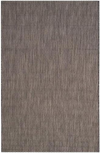 SAFAVIEH Courtyard Collection CY8521 Indoor/ Outdoor splashpoof Easy scrubbing Patio Backyard Mudroom Area-Rug, 8' x 11', Black/Beige by Unknown