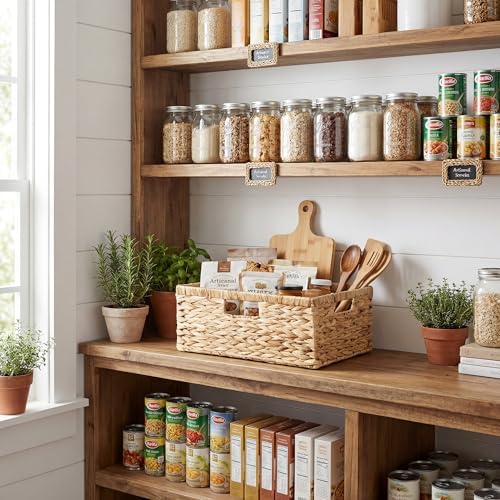 GRANNY SAYS Wicker Baskets with Handles,Large Wicker Storage Baskets,1-Pack - Image 5