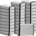 Riakrum 30 Pack Clear Zippered Storage Bags, 15x11x4 inches, Vinyl Plastic Sweater Sheet Organizers Storage Bags, PVC, for Clothes, Sheet, Blankets, Fabrics Organizers (Black) by Riakrum