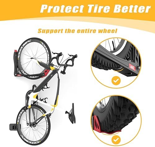 TORACK BIKEPAL No Lifting Swivel Bike Racks, Wall Mounted Bike Holder - Image 5