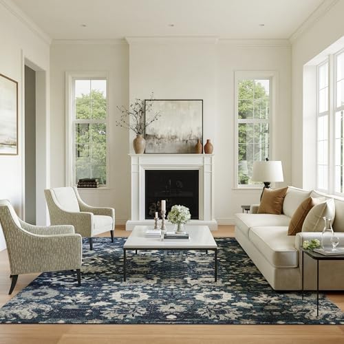 Nourison Home Passion Surf 8' x 10' Area Rug - Easy Clean, Non Shedding, Bed Room, Living Room, Dining Room, Kitchen (8' x 10') by NourisonHome