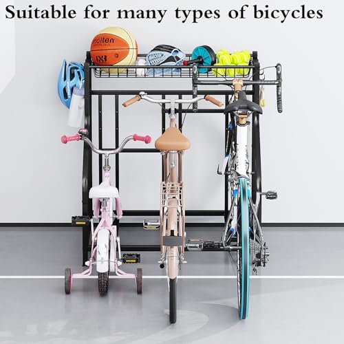 Garage Bike Rack Storage 3 bikes Stand Organizer Adjustable Holds - Image 6