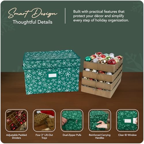 Covermates Adjustable Ornament Storage Box, 19.25" W x 13" D x 12.5" H - Image 4