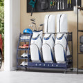 Lauren&Harold Golf Bag Organizer Garage Storage, Golf Storage Rack Stand Fits 2 Golf Bags, Golf Clubs and Other Golfing Equipment Accessories, Golf Organizer for Garage, Club, Shed, Basement by LaurenHarold