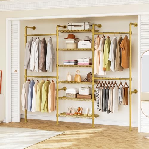 ONBRILL H3 Expandable Wall Mounted Closet System, Heavy Duty Clothing Rack by ONBRILL
