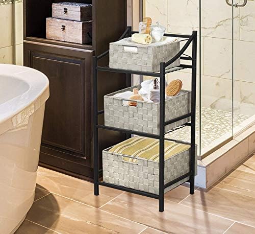 Sorbus Baskets for Organizing, 7-Piece Hand-Woven Storage Set (Beige) - Image 3
