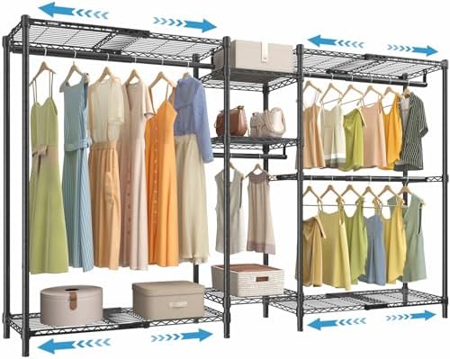 VIPEK Classic V6X Dynamic Closet System, Expandable Garment Rack by VIPEK