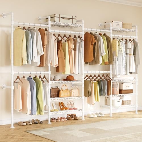 ONBRILL L4 Wall Mounted Heavy Duty Corner Industrial Pipe Clothing Rack - Image 2