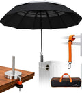 Hvac Umbrella with Magnetic Base & Clamp, Outdoor Work Umbrella by Unknown