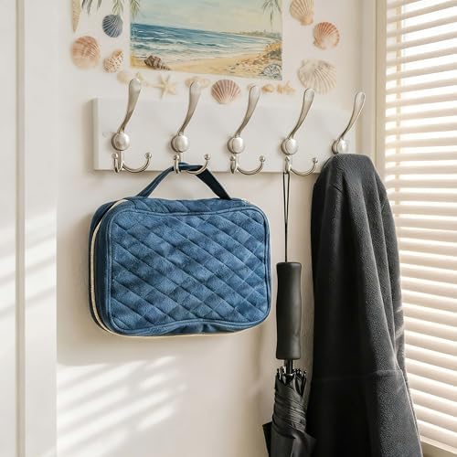 SKOLOO Creations White Solid Wood Wall Mounted Coat Rack, 5 Hooks, 16-7/8" Long - Kitchen, Mudroom, Entryway, Bathroom - Includes Mounting Hardware, Wall Coat Hanger, Towel Rack, Pack of 2 - Image 2