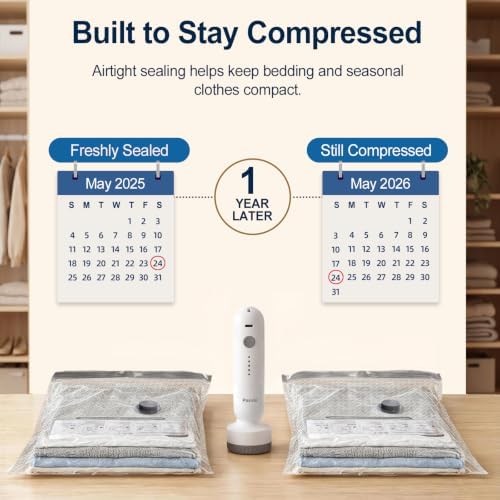 Large Vacuum Storage Bags, Airtight Space Saver with Pump, 20 Pack - Image 3