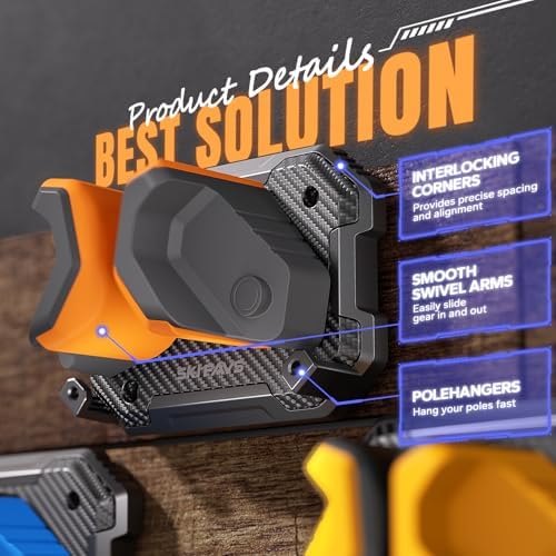 Ski & Snowboard Wall Rack for Garage - Fits Any Board, Wall Mount Holders, Damage-Free Storage, Space-Saving Winter Gear Organizer - Image 6