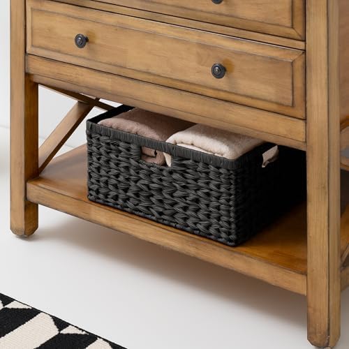GRANNY SAYS Storage Baskets for Organizing, Waterproof Black Basket, 1-Pack - Image 7