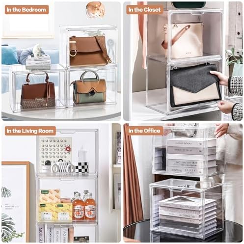 5 Packs Clear Handbag Storage Organizer for Closet - Image 6