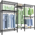 Raybee Clothes Rack, Freestanding Closet Storage System, 5 Rods 8 shelves by Raybee