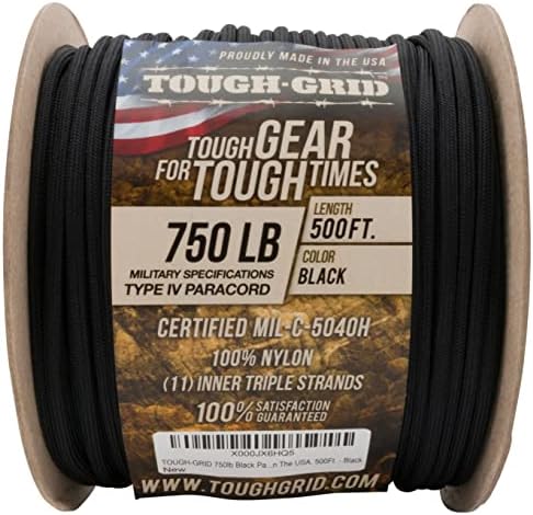 TOUGH-GRID 750 Paracord, 100% Nylon, Made in USA, Type IV Mil-Spec Cord - Image 3