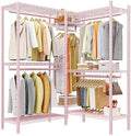 Raybee Clothes Rack, L Shaped Portable Closets for Hanging Clothes, 900LBS by Raybee