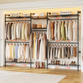 ONBRILL H3 Plus Expandable Wall Mounted Closet System Clothes Rack Black by ONBRILL