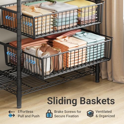 VIPEK V10 Heavy Duty Clothes Rack, Portable Closet Garment Rack Black - Image 4