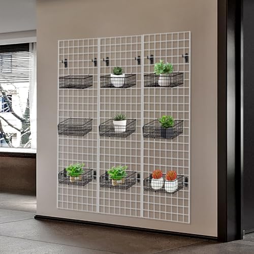 Grid Wall Commercial Grade Gridwall Panels – Heavy Duty Grid Panel for Any Retail Display Wall Grid 2' Width x 4' Height, White (Pack of 3) - Image 6