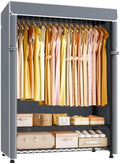 ULIFHOME H5C Max Clothes Rack with Cover, Covered Clothing Rack Heavy Duty by UlifHome
