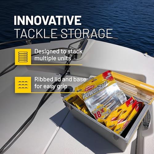 Plano EDGE Premium Plastics and Bulk Tackle Utility Box, Clear and Yellow, Rust-Resistant, Waterproof Bulk Premium Storage Organizer for Plastic Tackle - Image 5