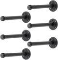 10 Inch Black Industrial Pipe Floating Clothing Rack Wall Mounted, 6 Pack by HomeExpert