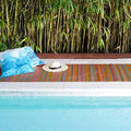 Fab Habitat Outdoor Rug - Waterproof, Fade Resistant, Crease-Free - Premium Recycled Plastic - Striped - Porch, Deck, Balcony, Hallway, Poolside - Cancun - Multicolor - 2.5 x 8 ft Runner by FabHabitat