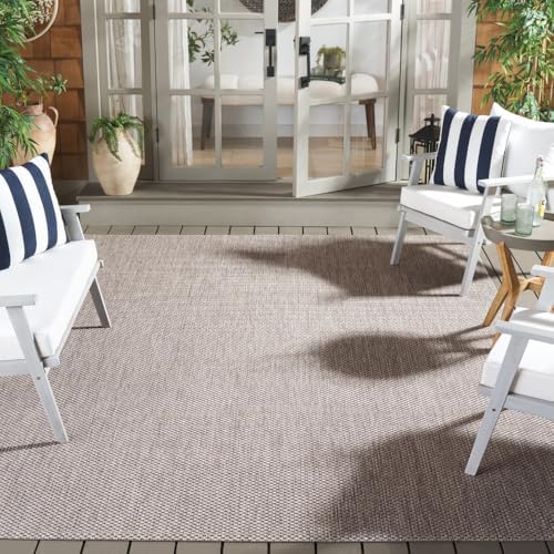 SAFAVIEH Courtyard Outdoor Area Rug 8x10, Large Beige & Brown CY8521-36312 by Unknown