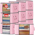 Fab totes 90L Clothes Storage, Foldable Thick Fabric Blanket Storage Bags by Fabtotes