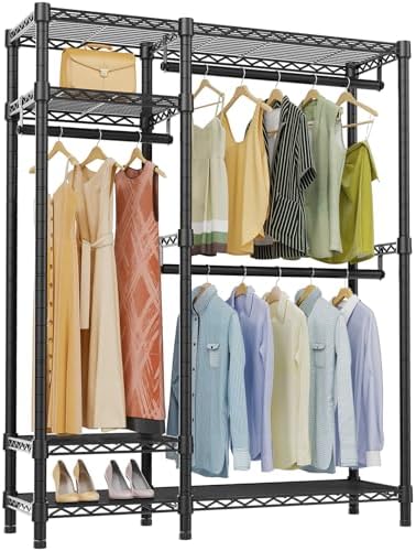 VIPEK V2 Heavy Duty Clothes Rack, Portable Metal Closet System, Black by VIPEK