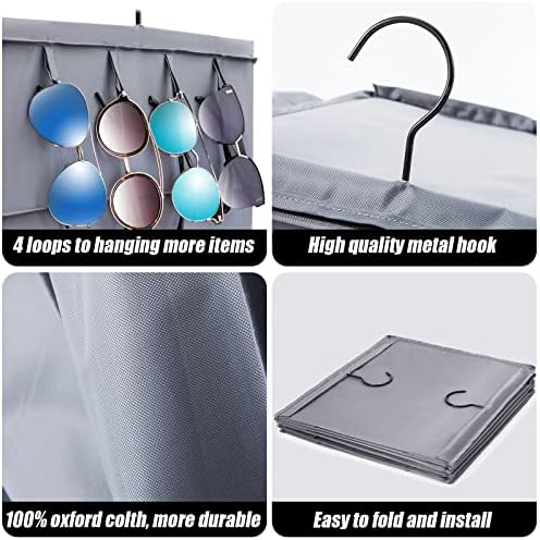 LADYBRO Oxford Cloth Hat Rack for Closet, Storage or Display, Grey, Large - Image 4