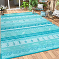 Lahome Outdoor Rugs 8x10 Patio Waterproof, Outdoor Plastic Straw Rug by Lahome