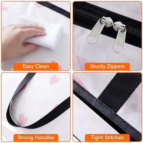 Lifewit 45L Clear Clothes Storage Bags,Plastic Foldable Blanket Storage Bag - Image 6
