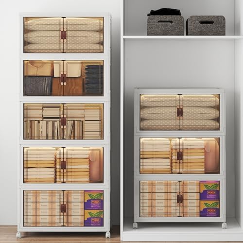 UAMFURI Stackable Storage Bins with Lids, 960QT Lockable Storage Cabinet by UAMFURIDirect