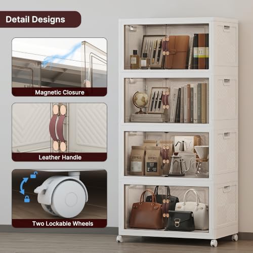 UAMFURI Stackable Storage Bins with Lids, 440QT Lockable Storage Cabinet - Image 3