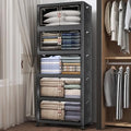 UAMFURI 600QT Stackable Storage Bins with Lids, Doors & Wheels by UAMFURIDirect