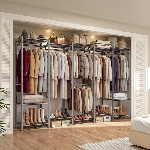 Raybee Freestanding Closet 1200LBS Heavy Duty Metal Closet System - Image 6