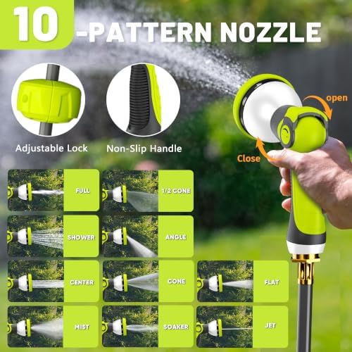 110 FT 1/2" Retractable Garden Hose Reel, Wall Mount - Image 4