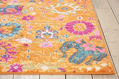 Nourison Home Passion Sunburst 6'7" x 9'6" Area Rug - Easy Clean, Non Shedding, Bed Room, Living Room, Dining Room, Kitchen (7' x 10') - Image 6