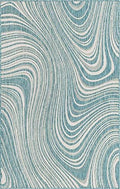 Unique Loom Outdoor Modern Collection Area Rug - Pool (5' 1" x 8' Rectangle, Light Aqua/ Blue) by UniqueLoom