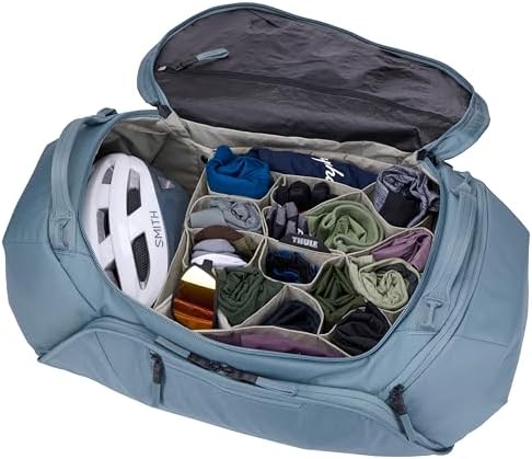 Thule RoundTrip 80L Duffel - Storage compartments to Organize and Protect Gear - Boot Bag for ski and Snowboard Travel - Soft Pocket for Goggles and Helmet - Dry Bag Included - Image 6