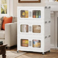 BROVIEW 180 Qt Extra Large Stackable Storage Bin with Lids, 3 Pack White by BROVIEW-EnjoytheArtofLife