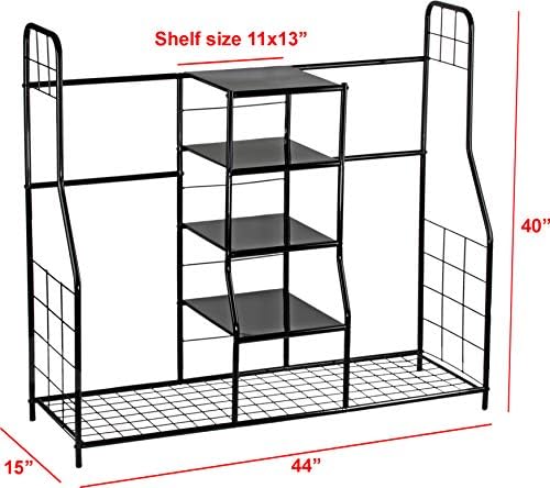 Home-it Golf Organizer Extra Large - Golf Bag Sports Dual Storage Organizer, Perfect for Golfing Bags, Clubs, Balls, Gadgets, Accessories & Equipment, Golf Organizer Rack for Garage and Basement - Image 2