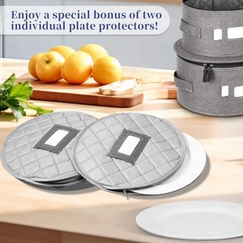 LUXULA China Storage Containers for 12 Place Setting with Two Plate Bags - Image 6