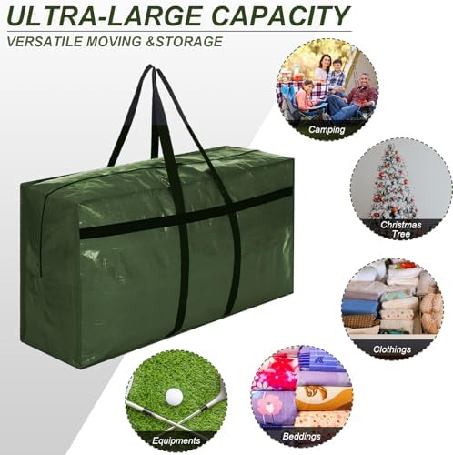 Windyun 4 Pack 57 Gallon Extra Large Moving Bags XXL Heavy Duty Storage Bag - Image 3