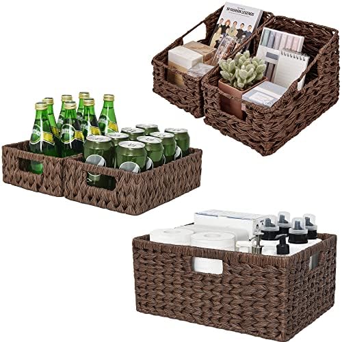 GRANNY SAYS Bundle of 3 Sets Wicker Storage Baskets for Organizing Home by GRANNYSAYS